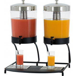 Distributeur de jus de fruit double 2 x 8 Litres