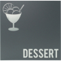 Carte des desserts Moderne gris 4 vues