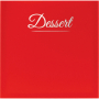 Carte des desserts Classique rouge 4 vues