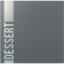 Carte des desserts Tendance gris 4 vues