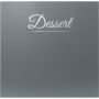 Carte des desserts Classique gris 4 vues