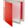 Carte des desserts Tendance rouge 4 vues